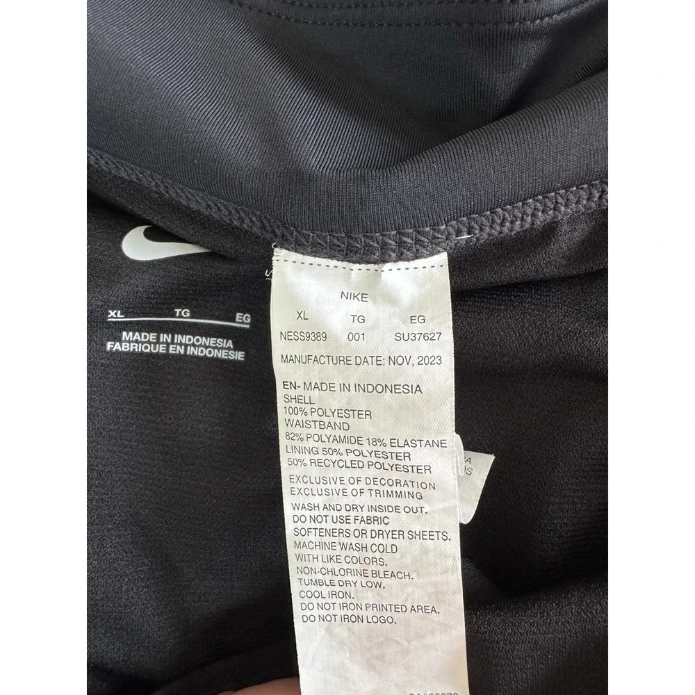 Nike Women's Black Swim Board Shorts Womens Size X-Large 3